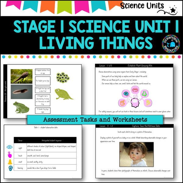 STAGE 1 UNIT 1 NSW Science Sample Teaching Pack- Living Things Years 1 and 2