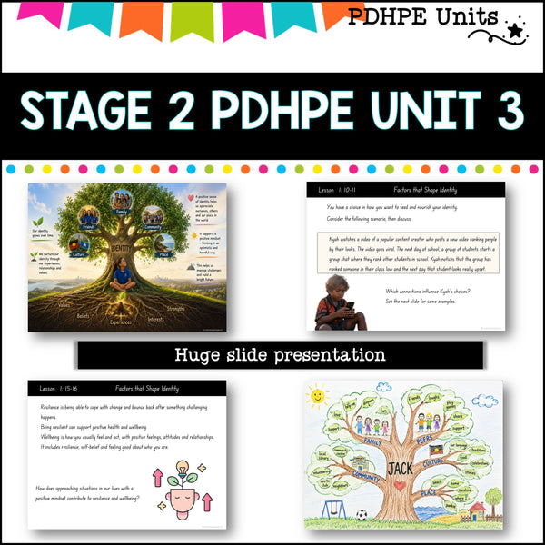 STAGE 2 UNIT 3 NSW Aligned 2025 PDHPE Complete Unit-identity, safety, PE skills