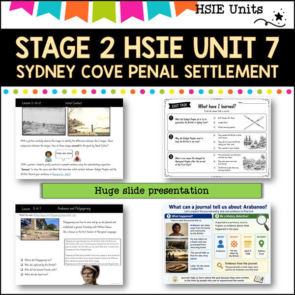 STAGE 2 UNIT 7 NSW DET aligned HSIE Complete Unit-Sydney Cove penal settlement