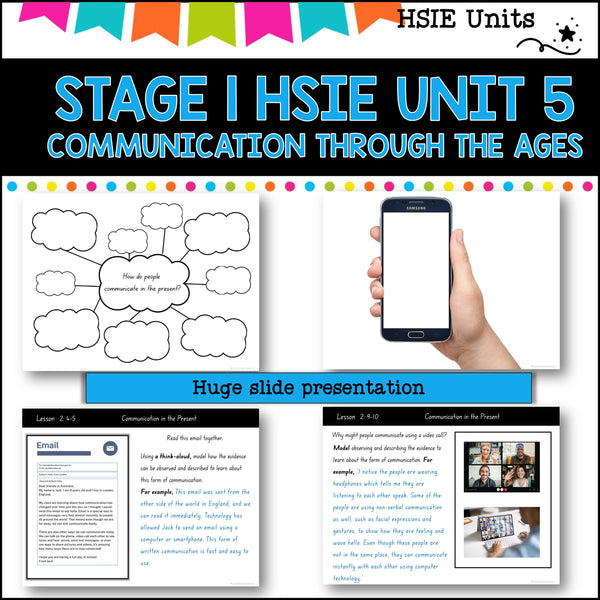 STAGE 1 UNIT 5 NSW DET HSIE unit History of Communication yrs 1-2