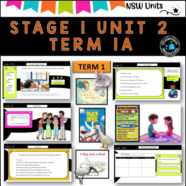 NSW DET Stage 1 English Unit 2 A BAG AND A BIRD Component B TERM 1A Narrative