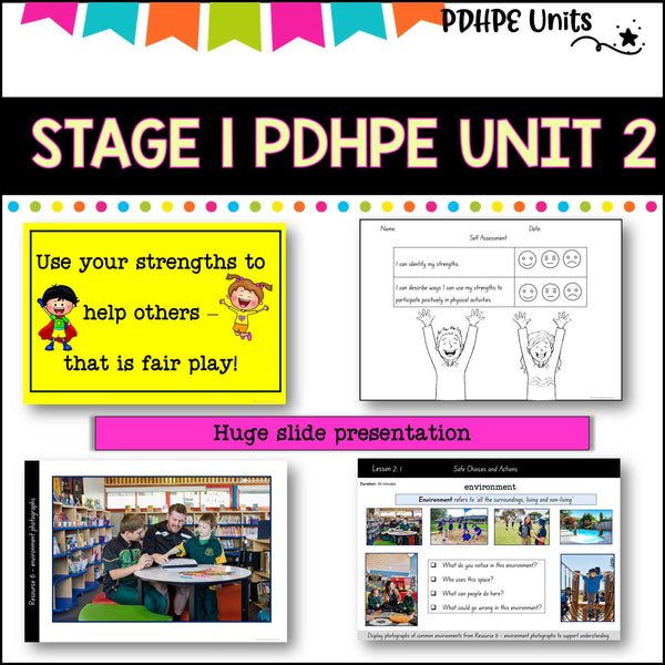 STAGE 1 UNIT 2 NSW PDHPE movement, respectful relationships, self management
