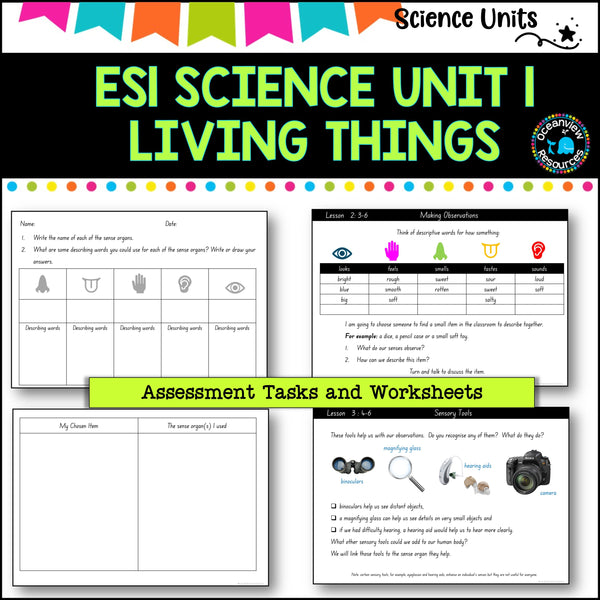 ES1(Kindy) NSW Science  Unit 1 Teaching unit- Living Things