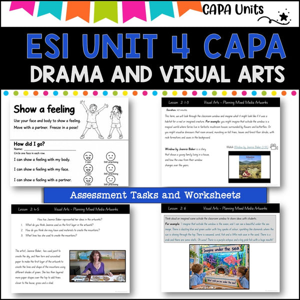 ES1 UNIT 4 NSW DET aligned CAPA Complete Unit- visual arts and drama
