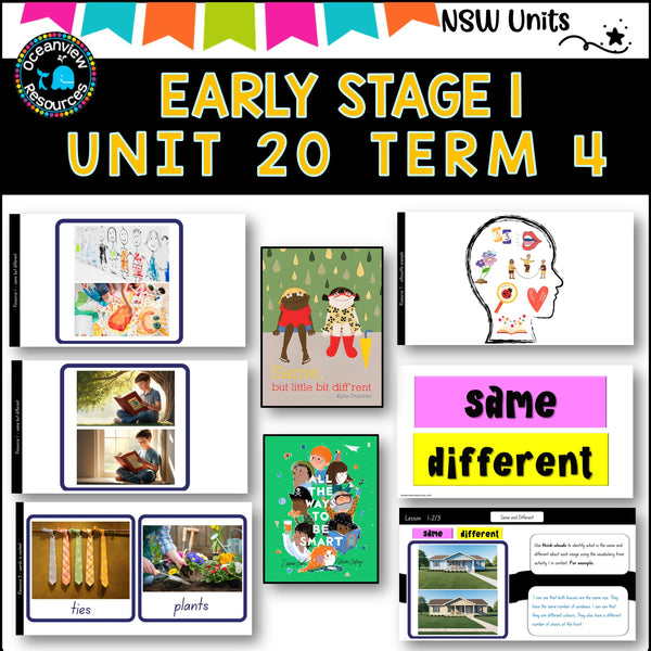 SAME BUT DIFF'RENT, PERFECT Unit 20, unit ES1 Term 4, NSW DET Component B