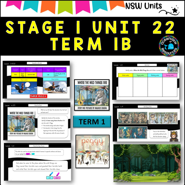 NSW DET Stage 1 English Unit 22 PEGGY, WLD THINGS Component B TERM 1B