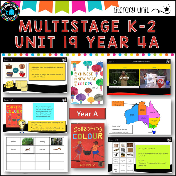 COLLECTING COLOUR, CHINESE NEW YEAR COLORS Multi-Stage K-2 Unit 19 component B ENGLISH TERM 4A NSW DET (Copy)