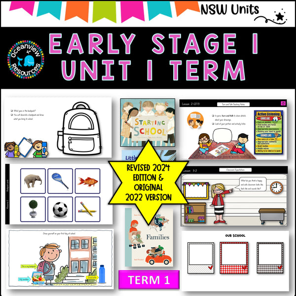 ES1 UNIT 1 (2024 update) STARTING SCHOOL, FAMILIES Component B NSW DET unit