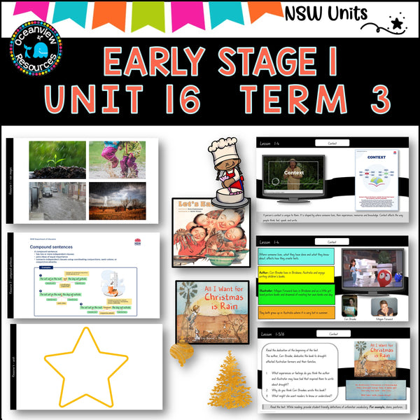 ALL I WANT FOR XMAS,LET'S EAT ! Unit 16, unit ES1 Term 4, NSW DET  2025 updated