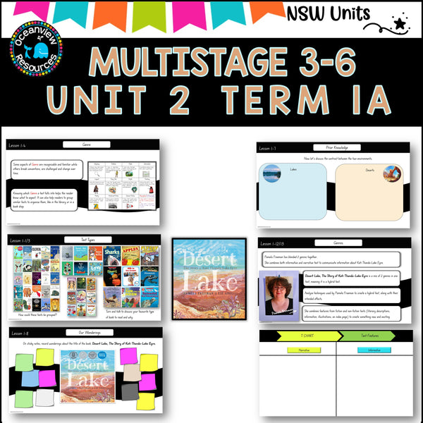 Multigrade 3-6 NSW DET Unit 2 DESERT LAKE By Pamela Freeman Component B Term 1A