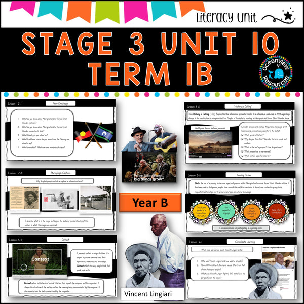 VINCENT LINGIARI -NSW DET Stage 3 Unit 10 Term 1B Year B Component B GENRE