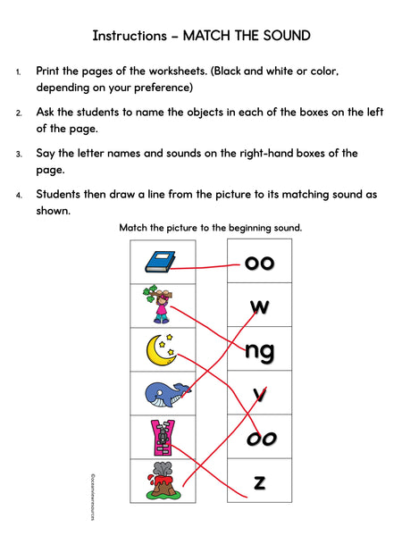 Phonics Bingo, peg cards, write the room, word match, worksheets Z W NG OO