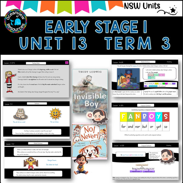 NO!NEVER! INVISIBLE BOY Unit 13, unit ES1 Term 3, NSW DET Component B