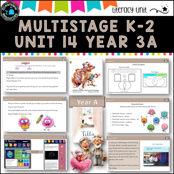 TILLY & WILFRED GORDON NSW MultiStage K-2 Unit 14 comp B ENGLISH TERM 3A