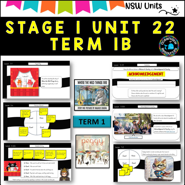 NSW DET Stage 1 English Unit 22 PEGGY, WLD THINGS Component B TERM 1B