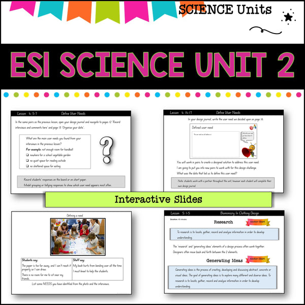 ES1 UNIT 2 NSW DET aligned unit-Observations and questions-Digital solutions