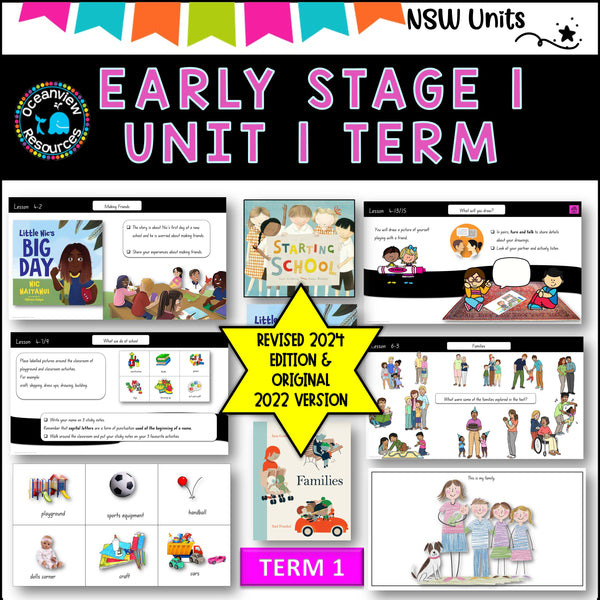 ES1 UNIT 1 (2024 update) STARTING SCHOOL, FAMILIES Component B NSW DET unit