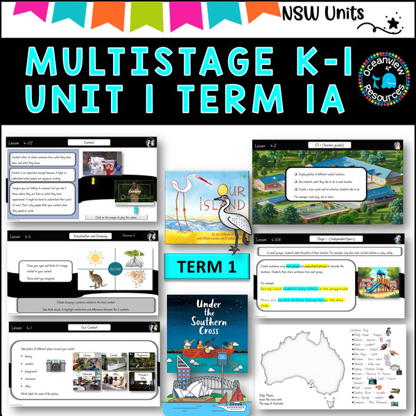 OUR ISLAND, SOUTHERN CROSS Multi-Stage K-2 Unit 1 comp B ENGLISH TERM 1A NSW DET