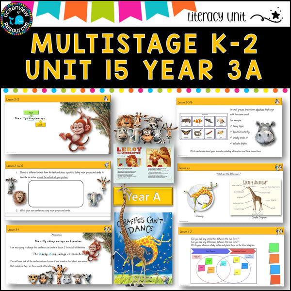 GIRAFFES CAN'T DANCE NSW MultiStage K-2 Unit 15 comp B ENGLISH TERM 3A