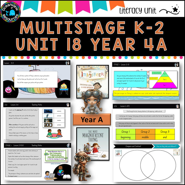 THE IMAGINEER Multi-Stage K-2 Unit 18 component B ENGLISH TERM 4A NSW DET