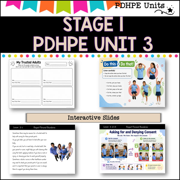STAGE 1 UNIT 3 NSW Aligned 2025 PDHPE COMPLETE Unit