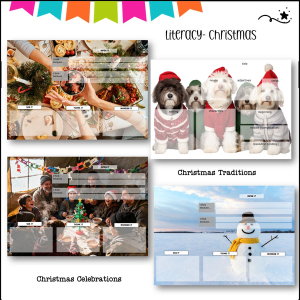 Christmas Quick-Write Paragraph Prompts – Writing Fluency Activity