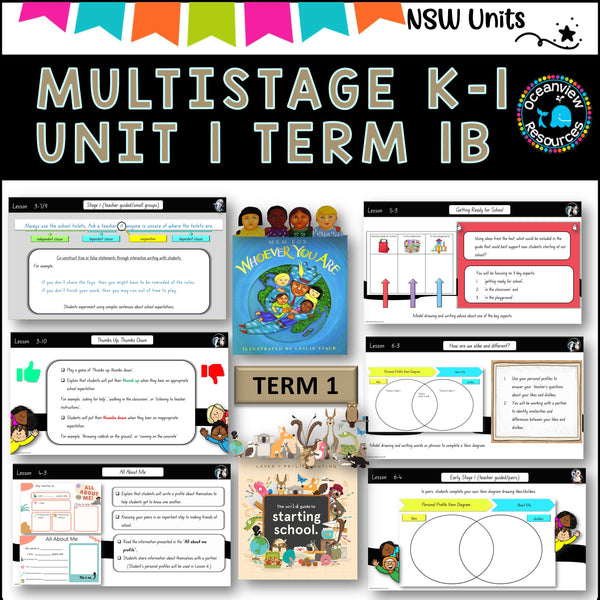 WILD GUIDE TO STARTING SCHOOL Multi-age K-2 Unit 1 comp B TERM 1B NSW DET