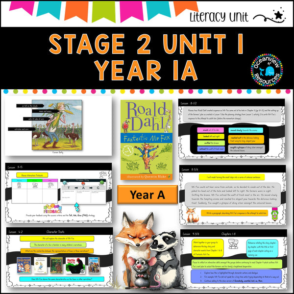 FANTASTIC MR FOX DET Stage 2 Unit 1 Term 1 Year A Comp B NSW DET units