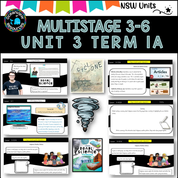 Multigrade 3-6 NSW DET Unit3 DEADLY SCIENCE:WEATHER, CYCLONE Component B Term 1A