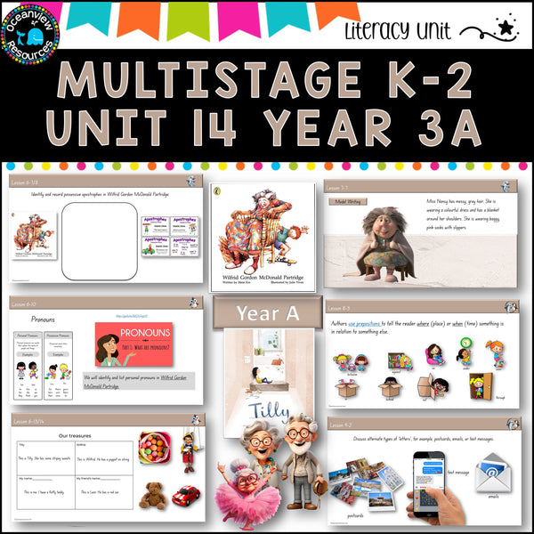 TILLY & WILFRED GORDON NSW MultiStage K-2 Unit 14 comp B ENGLISH TERM 3A