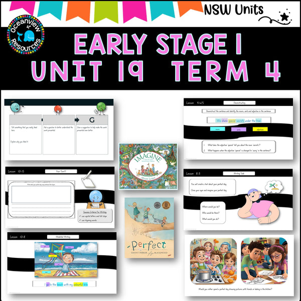 2022 -2025 versions IMAGINE, PERFECT Unit 19,  unit ES1 Term 4, NSW DET  Component B