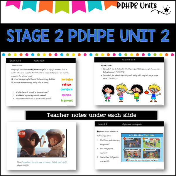 STAGE 2 UNIT 2 NSW PDHPE movement, relationships, safety, identity, well-being