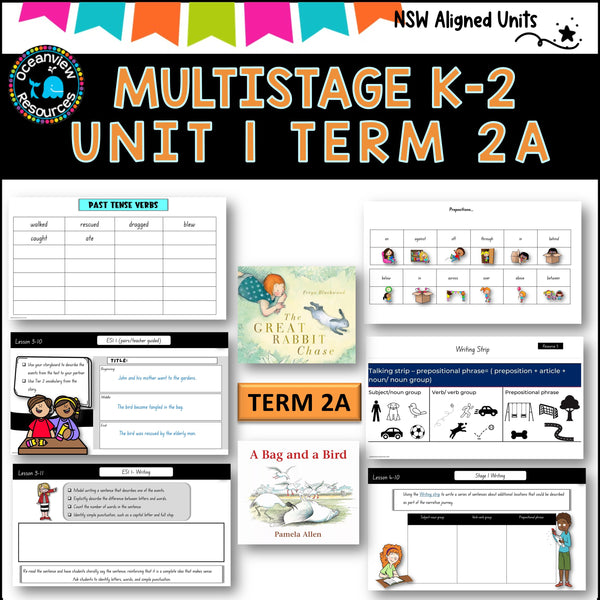 A BAG AND A BIRD Multi-Stage K-2 Unit 2 comp B ENGLISH TERM 1A NSW DET