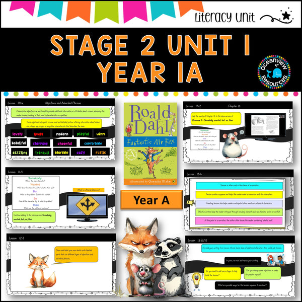 FANTASTIC MR FOX DET Stage 2 Unit 1 Term 1 Year A Comp B NSW DET units