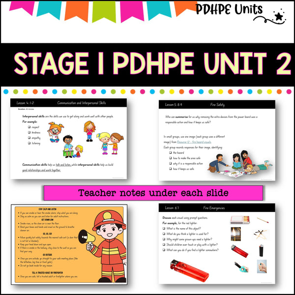 STAGE 1 UNIT 2 NSW PDHPE movement, respectful relationships, self management