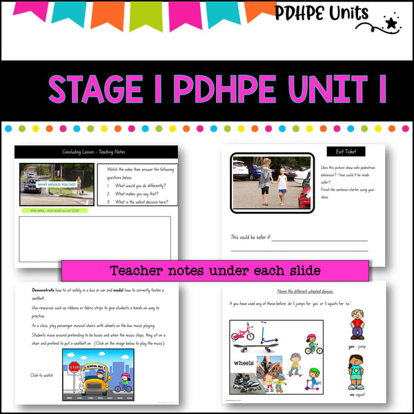 STAGE 1 UNIT 1 NSW PDHPE - Movement, Health, Relationships, Safety, wellbeing. identity, physical activity (Copy)