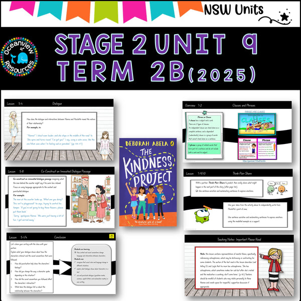 Stage 2 Unit 9 (2025) THE KINDNESS PROJECT Term 1 Year B Component B