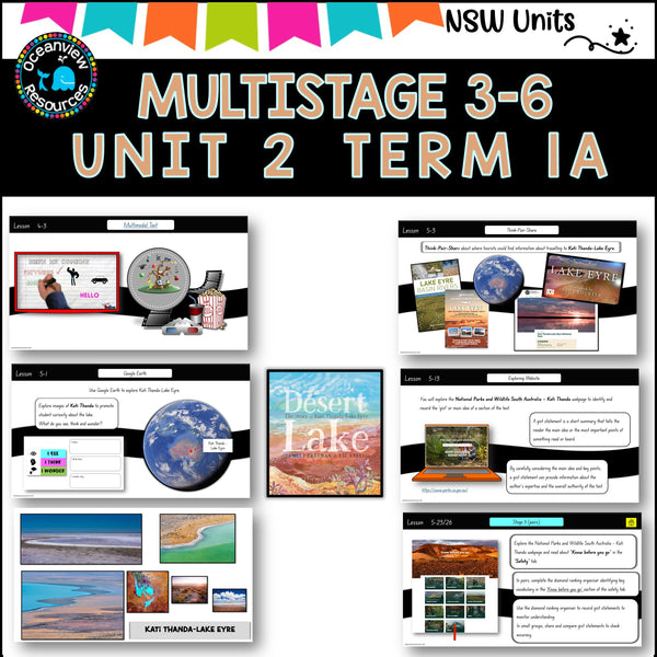 Multigrade 3-6 NSW DET Unit 2 DESERT LAKE By Pamela Freeman Component B Term 1A