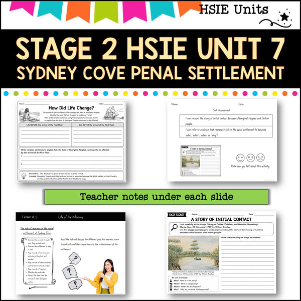 STAGE 2 UNIT 7 NSW DET aligned HSIE Complete Unit-Sydney Cove penal settlement