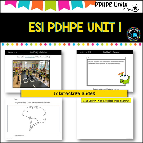 Share  ES 1 (kinder) UNIT 1 NSW PDHPE - Movement, Health, Relationships, Safety, wellbeing. identity, physical activity