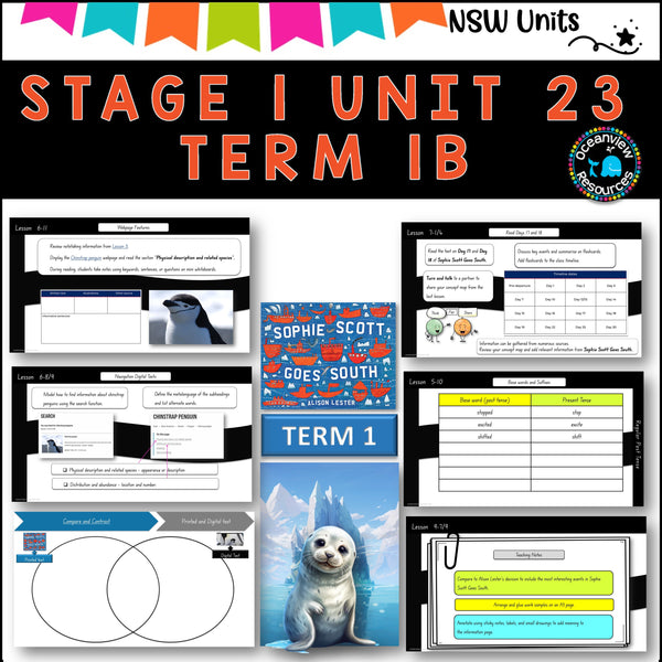 NSW DET Stage 1 English Unit 23 SOPHIE SCOTT GOES SOUTH Component B TERM 1B