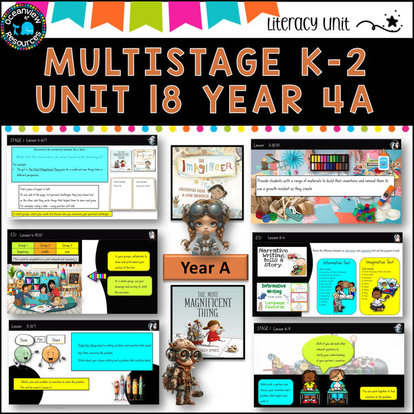 THE IMAGINEER Multi-Stage K-2 Unit 18 component B ENGLISH TERM 4A NSW DET