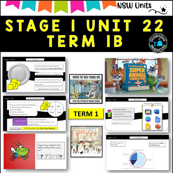 NSW DET Stage 1 English Unit 22 PEGGY, WLD THINGS Component B TERM 1B