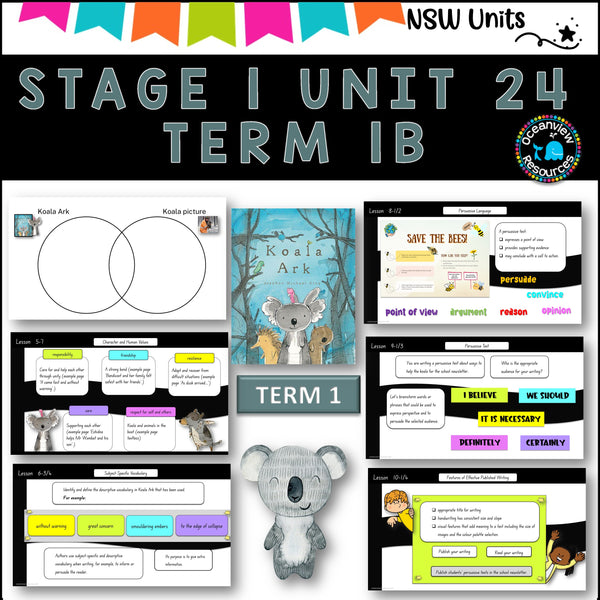 NSW DET Stage 1 English Unit 24 KOALA ARK Component B TERM 1B