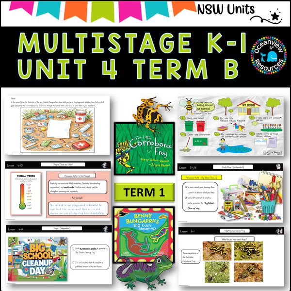 BENNY BUNGARRA, LITTLE CORROBOREE FROG Multiage K-2 Unit 4comp B TERM 1 NSW DET