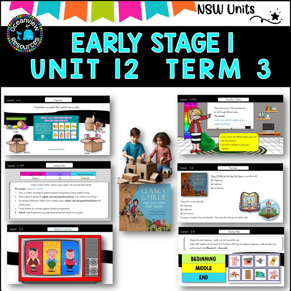 UPDATED 2025 -CLANCY & MILLIE Unit 12, ES1 Term 3, NSW DET mentor text context