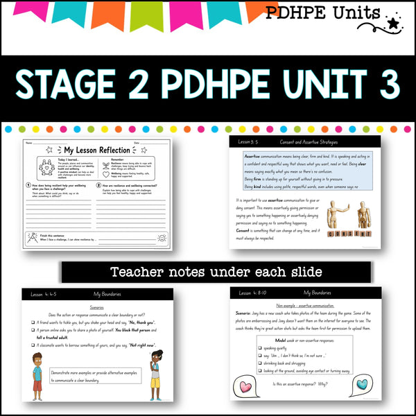 STAGE 2 UNIT 3 NSW Aligned 2025 PDHPE Complete Unit-identity, safety, PE skills