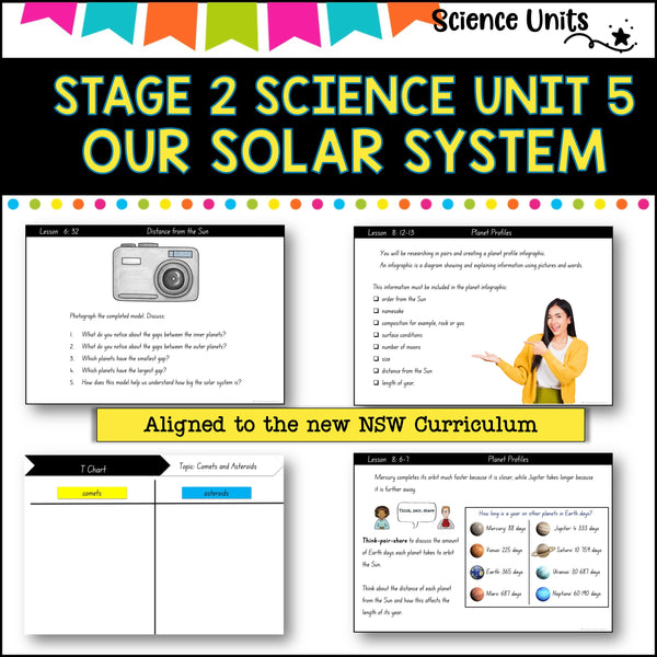 STAGE 2 UNIT 5 NSW Science, Our solar system: Aligned with 2025 curriculum Year 3-4