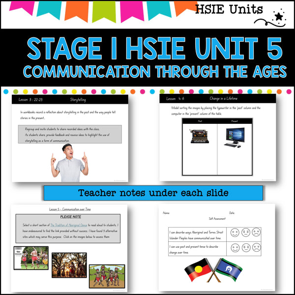STAGE 1 UNIT 5 NSW DET HSIE unit History of Communication yrs 1-2