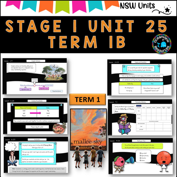 NSW DET Stage 1 English Unit 25 MALLEE SKY Component B TERM 1B symbol, imagery, connotation